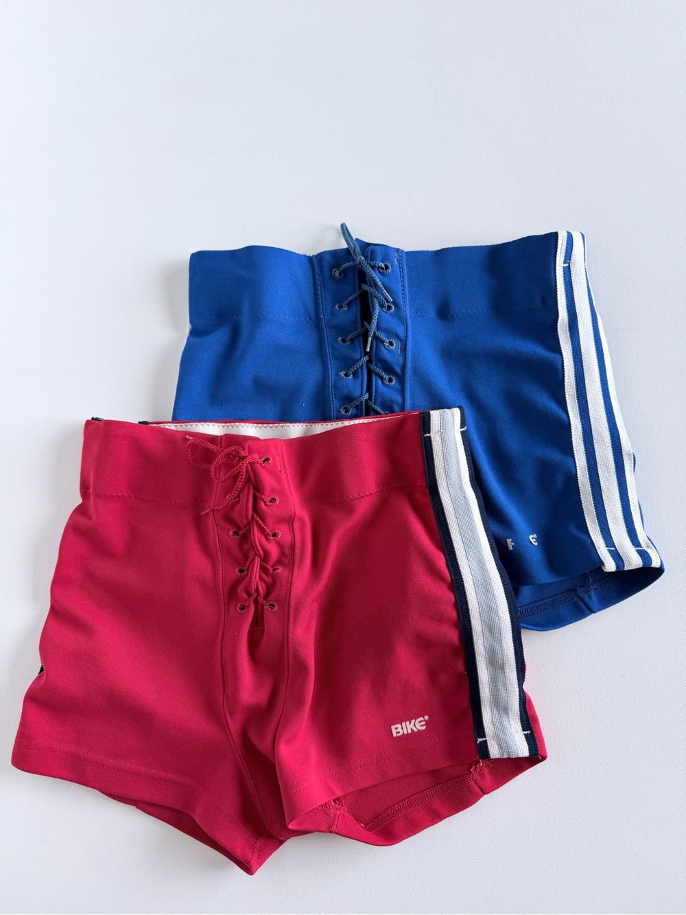Vintage BIKE Lace Up Football Shorts Bundle Hot Dad Y2K USA